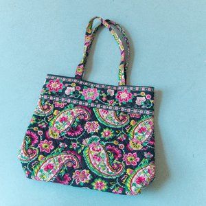 LIKE NEW Vera Bradley Petal Paisley Quilted Floral Large Shoulder Tote Bag